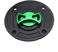 Motorbike Tank Caps Motorcycle Tank Fuel Gas Cap CNC Keyless Oil Tank Cover For SUZUKI GSXR 600/750 1000 HAYABUSA SV650 GSF1200 TL1000S/R(Green)