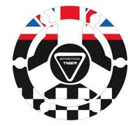 Motorbike Tank Sticker Compatible With Triumph For Tiger 900 For Rally Pro 2024-2026 3D Carbon Fiber Motorcycle Fuel Pad Cover Grip Traction Decal Waterproof(A)