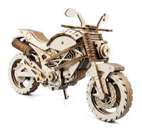 Motorbike Toy, Wooden Motorcycle Puzzle, 3D Model Kit