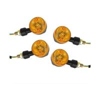 Motorbike Turn Indicator 4 X LED INDICATORS 6V TURN SIGNAL AMBER MOTORCYCLE BLINKER LIGHTS 6 VOLTS TURN SIGNAL MOTORCYCLE