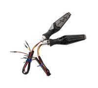 Motorbike Turning Indicators 2 for pcs Motorcycle Turn for Signal Light Universal Smoke LED 12V Double-Side Flowing Flasher Blinker Direction Indicator Running Lamp
