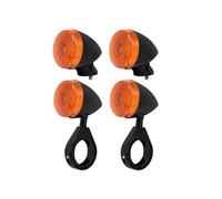 Motorbike Turning Indicators For Harley For Sportster XL For Dyna For Bobber 4PCS Motorcycle Fork Turn Signal Front Rear Indicator Lamp(Turn Signal Light B)