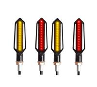 Motorbike Turning Indicators For Motorcycle LED Turn Signal Lights Motorbike Indicator Lamps License Plate DRL Moto Flasher Tail Brake Bulbs White Yellow Red D