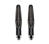 Motorbike Turning Indicators LED Side Marker Lamp Dynamic Flowing Sequential Blinker Flasher Turn for Signal Light Universal For Motorcycle Electric Bike(Yellow)