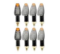 Motorbike Turning Indicators Motorcycle Turn Signal Light Blinker Indicator Lights Front Rear Flashing Lamp For Moto Short Turn Signal Indicators