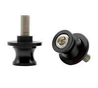 Motorbike Universal 10MM CNC Aluminum Swingarm Sliders Spools Stand Screws for Z750 Z1000 Ninja 250R/650R/FZR 400 1000 600R (Black)