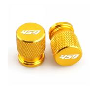 Motorbike valve core caps For Guerrilla450 Guerrilla GUERRILLA Himalayan 450 Motorcycle Tire Valve Air Port Stem Cover Cap Plug Accessories(Yellow-logo)