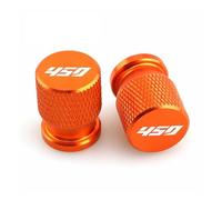 Motorbike valve core caps For Guerrilla450 Guerrilla GUERRILLA Himalayan 450 Motorcycle Tire Valve Air Port Stem Cover Cap Plug Accessories(Orange-logo)