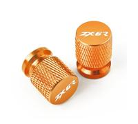 Motorbike valve core caps For ZX6R 636 ZX636 ZX-6R ZX10R NIN@&JA ZX-10R 2 PCS Motorcycle CNC Wheel Tire Valve Air Port Stem Caps Accessories(Ww-7)