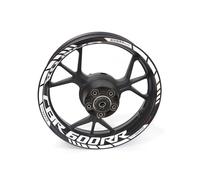 Motorbike Wheel Stickers Motorcycle Reflective Wheel Rim for CBR600RR for CBR 600RR Cbr600rr Stripe Decal Sticker Front Rear Decal Full Set Rim Decals(11)