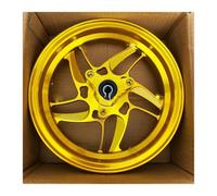 Motorbike Wheels Universal 10 * 2.15J Motorcycle Wind Fire Wheels-type Modify 70mm Hole Front Wheel Rims(Gold)