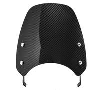 Motorbike Wind Deflector Compatible With Ducati For Scrambler Mach 2.0 For Scrambler For Street 2018 Motorcycle Windscreen Windshield Wind Deflector Flyscreen(Carbon Fiber Look)