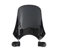 Motorbike Wind Deflector Compatible With FXST For Softail 2005-2011 For FXSTB Night Train 2000-2009 For FXSTD For Softail Deuce 2001-2007 Motorcycle Windscreen Windshield(Black)