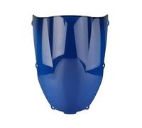Motorbike Wind Deflector Fit For Kawasaki Fit For Ninja ZX6R ZX-6R 2000 2001 2002 Motorcycle screen Double Bubble Windshield Deflector Motorcycle Windshield(Blue)