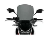 Motorbike Wind Deflector For CB750 For Hornet For CB 750 Heightened And Modified Motorcycle Windshield Windscreen Front Glass Windproof Board With Bracket Windscreen Deflectors(Black 51cm)