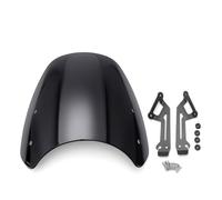 Motorbike Wind Deflector For Ducati For Scrambler For Classic For Icon Windshield Wind Deflector Windscreen 2015 2016 2017 2018 2019 2020 Motorcycle Windscreen(B)