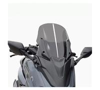 Motorbike Wind Deflector For NMAX155 Modified Front Face Heightened Windshield Front Windshield ABS Mask + Windshield + Long Rod Rearview Mirror Windscreen Deflectors(33cm Smoke gray-B)