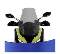 Motorbike Wind Deflector For SYM Husky For ADV300 Modified Lengthened And Widened Windshield Windscreen Wind Screen Front Glass(Smoke Grey 57CM)
