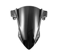 Motorbike Wind Deflector Front Windshield Motorcycle Windscreen Wind Deflectors Guard Double Bubble For BMW For S1000RR 2019 2020 2021(Black)