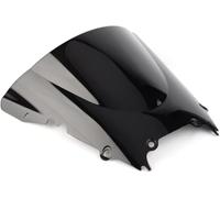 Motorbike Wind Deflector Motorcycle Windshield Wind Deflector ABS Plastic for Yamaha YZF R6 600 1998 1999 2000 2001 2002(Black)