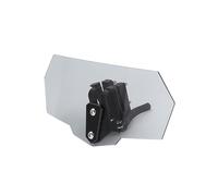 Motorbike Wind Deflector Universal Motorcycle Risen Clip On Windscreen Windshield Extension Spoiler Air Deflector Fit For BMW R1200GS(Gray-Black Bracket)