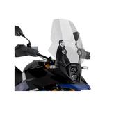 motorbike wind shield For CM300 For CM500 Modified Windshield Front Chest Rain Shield Mirror + 304 Stainless Steel Universal Bracket(Transparent 55CM)