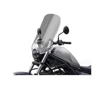 motorbike wind shield For CM300 For CM500 Modified Windshield Front Chest Rain Shield Mirror + 304 Stainless Steel Universal Bracket(Transparent 50CM)