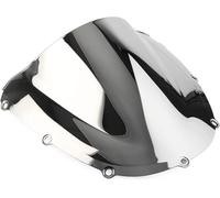 Motorbike Windscreen Deflector Windshield Double Bubble Wind Deflectors ABS Plastic For CBR 954 RR 2002 2003(Silver)