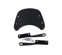 motorbike windscreen For 8 Styles For 6.5"-9.45" Motorcycle Headlight Windshield Wind Deflector Windscreen Universal(Black)