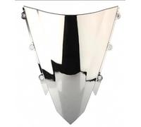 Motorbike Windshield Deflectors For CBR500R For CBR 500 R For 500R Motorcycle Double Bubble Windshield WindScreen Accessories Fairing Deflector(Silver)