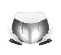 Motorbike Windshield For Street For Triple 765RS 765 RS For Moto2 2023 Motorcycle Front Windscreen Windshield Visor Wind Screen Shield Spoiler Deflector Motorbike Wind Deflector(Pearl Grey Glow Set)