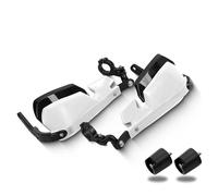 Motorbike Windshield Handguard Protector Motorcycle Handguard Wind Shield For Aprilia For TUAREG660 For Tuareg 660 Handlebar Windshield Hand Guard Protector Extension Shield(White)