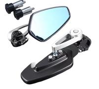 Motorbike Wing Mirror Motorcycle Rearview Handlebar Rearview Mirror Round Side Mirror For SurRon Light Bee S X(2)