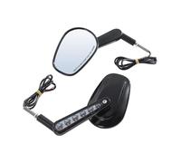 Motorbike Wing Mirrors For V-Rod For VROD For Muscle For VRSCF 2009 2010 2011 2012 2013 2014-2017 Motorcycle Rear View Side Mirrors LED Turn Signal