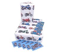 Motorbike Wrapping Paper 5 sheeet Pack