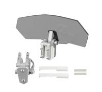 Motorbikes Deflector Motorcycle Airflow Adjustable Windscreen Extension Universal Fit For BMW Fit For Honda Windscreen Spoiler(Dark Grey)