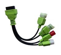 Motorbikes OBD Diagnostic Adapter Cable,4Pin+6Pin Male to OBD2 16Pin Female 4 in 1 EURO5 Motorcycle OBDII Connector