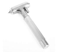 MOTORBUDDY Car Safety Hammer, Fireproof Metal Emergency Escape Hammer with Hard Alloy Head Window Breaker and Seat Belt Cutter, Aluminium Alloy Emergency Escape Tool for Car Accidents