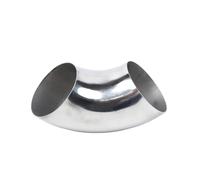 Motorcbike Pipe Muffler Exhaust Bend Elbow Pipe Fitting 2.5 63mm Universal Exhaust Pipe Muffler Elbow Tube Bend Mandrel Fitting Exhaust Muffler Baffle