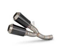 Motorcbike Pipe Muffler Slip On For Scrambler 800 Motorcycle Exhaust Middle Link Pipe Escape Modified With Two 51mm Muffler Connecting Rod Pipe