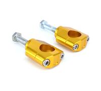 Motorcycle 1 1/8" 28mm Handlebar Fat Bar Risers Mount Clamp Compatible with Automotive Motorcycle Parts CR125R CR250R CRF250R CRF450R(Gold)