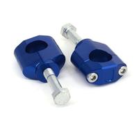 Motorcycle 1 1/8" 28mm Handlebar Fat Bar Risers Mount Clamp Compatible with Automotive Motorcycle Parts CR125R CR250R CRF250R CRF450R(Blue)