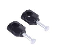Motorcycle 1 1/8" 28mm Handlebar Fat Bar Risers Mount Clamp Compatible with Automotive Motorcycle Parts CR125R CR250R CRF250R CRF450R(Black)