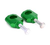 Motorcycle 1 1/8" 28mm Handlebar Fat Bar Risers Mount Clamp Compatible with Automotive Motorcycle Parts CR125R CR250R CRF250R CRF450R(Green)