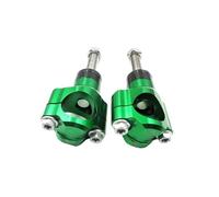 Motorcycle 1 1/8" 28MM Handlebar Risers Bar Mount Clamp Motorcycle Handlebar Riser(M12 Green)