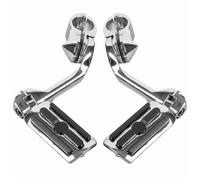 Motorcycle 1.25" 32mm Long Angled Adjustable Highway Foot Pegs Crash Bar Mount For Harley