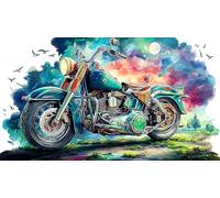 motorcycle 1000 Piece Jigsaw Puzzles for Adults Educational Games Jigsaw Puzzle Home Decoration for Adults Gifts 75x50cm/1000pcs