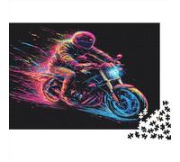 Motorcycle 1000 Pieces Adult Jigsaw Puzzle Puzzles Brain Burning Adult Game Decoration Picture Child Fun Activity Jigsaw Puzzles Great Gift For All Ages 1000pcs (75x50cm)