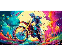 motorcycle 1000 Pieces Challenging Puzzles Recycled Paper Jigsaw Puzzle for Adults Wall Decoration and Gifts 38x52cm/1000pcs