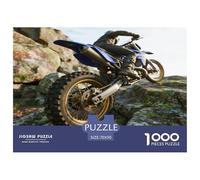 Motorcycle 1000 Pieces Jigsaw Puzzle Games Challenge Toy Extreme Off-road Mountain Motorcycle Home Decoration Family Fun Adults Gifts 70x50cm/1000pcs
